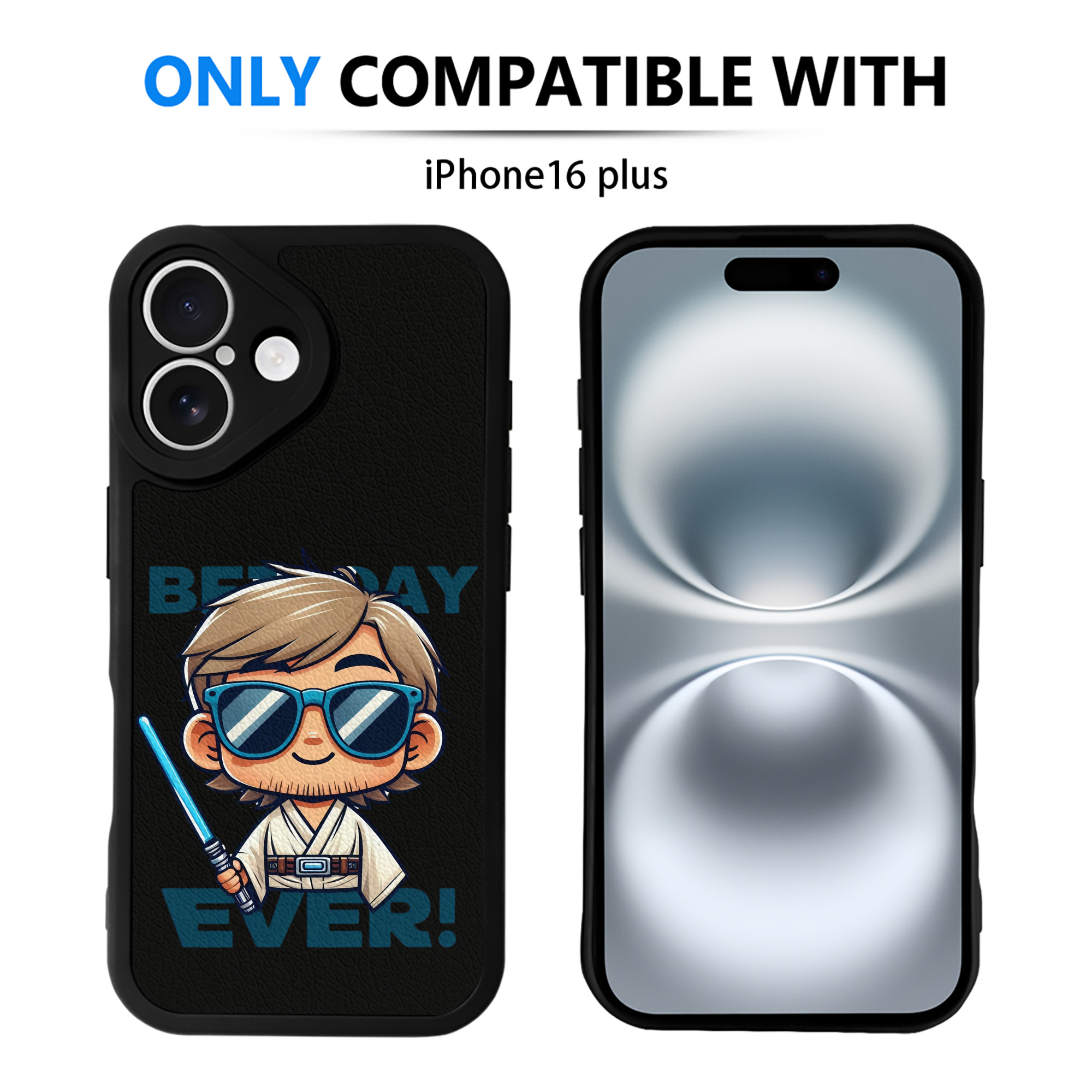 （画像用） スター・ウォーズ Star Wars 【iPhone 16シリーズ対応】シリコンスマホケース（レザー調） 材質：シリコン
